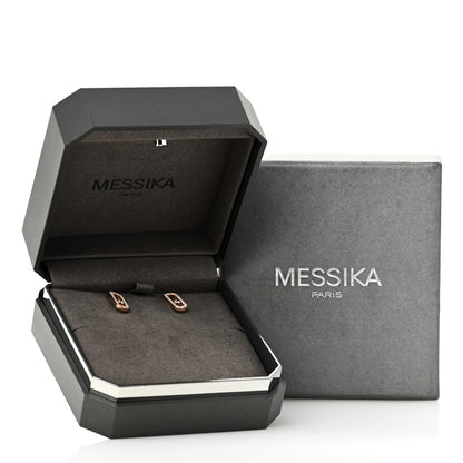 Messika 18K Rose Gold Diamond Move Uno Pave Earrings 5 of 5
