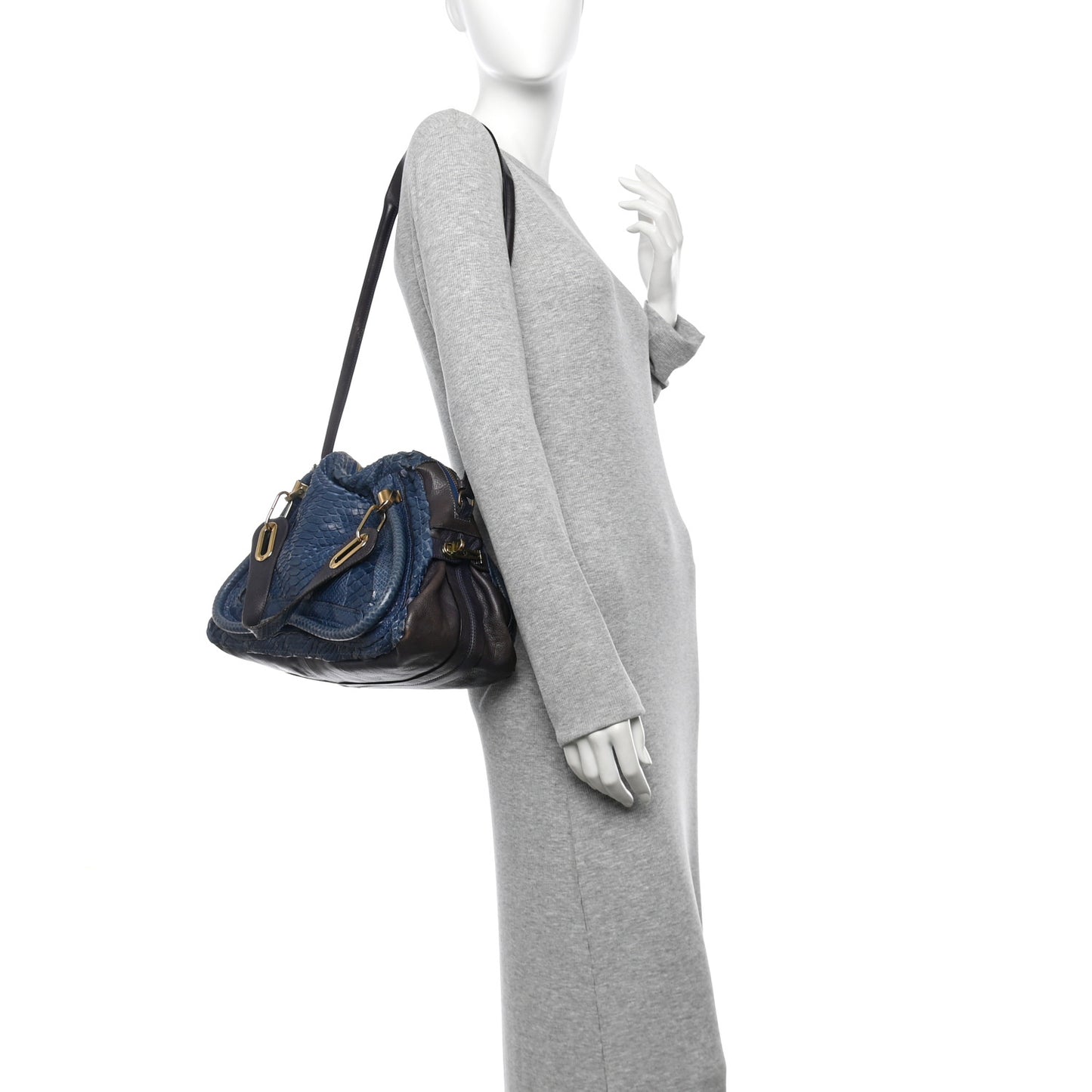 Snakeskin Medium Paraty Navy