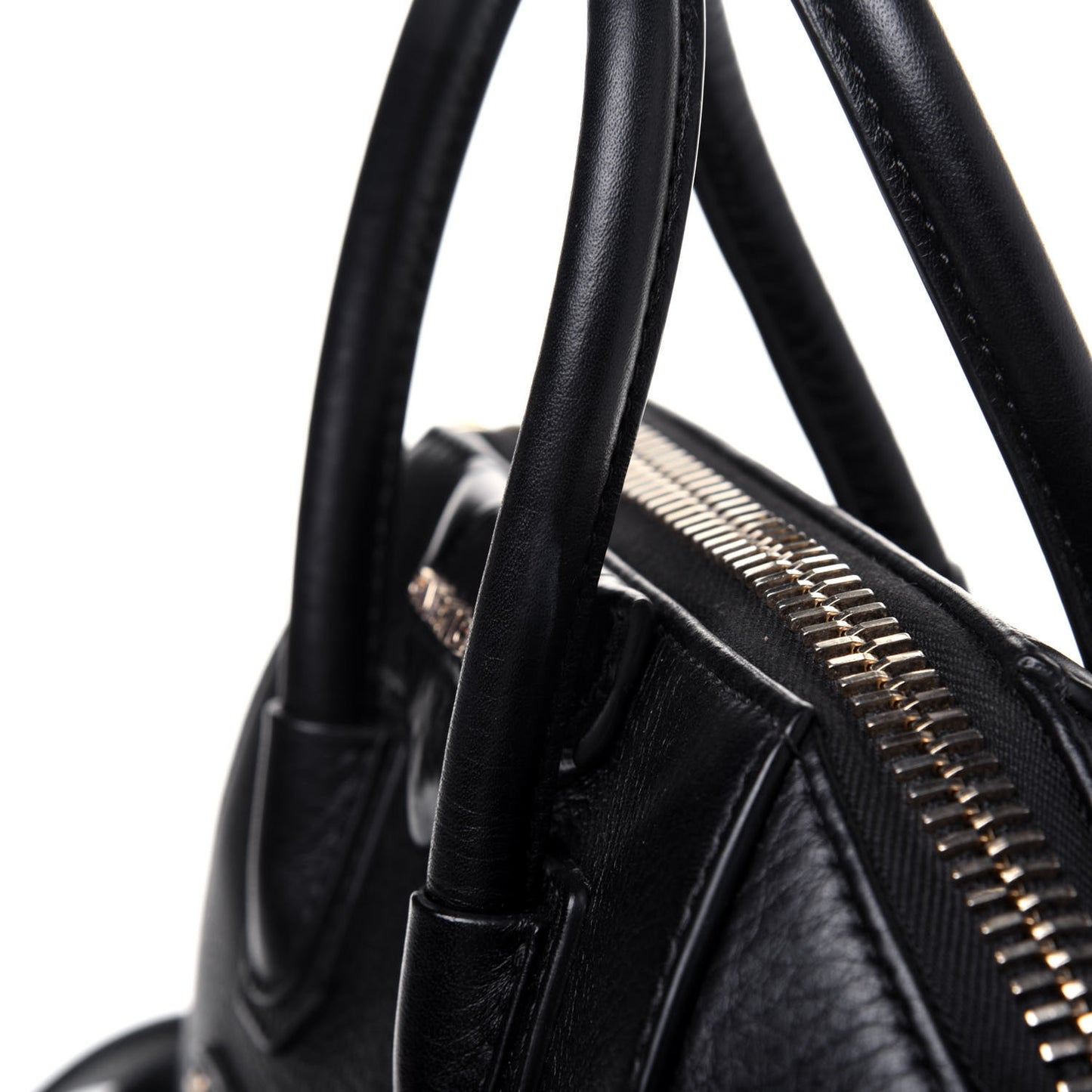 Calfskin Crocodile Embossed Mini Antigona Black
