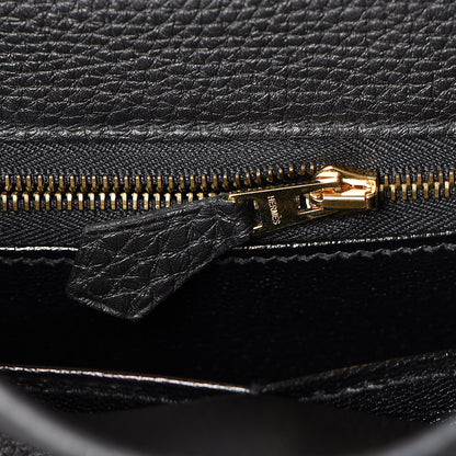 Hermes Togo Kelly Retourne 28 Black 28 of 43
