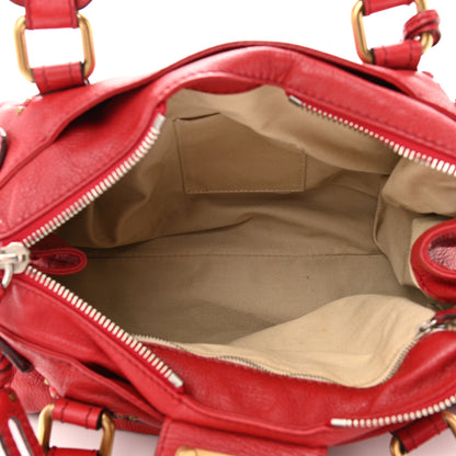 Chloe Calfskin Medium Paddington Satchel Rouge 8 of 15