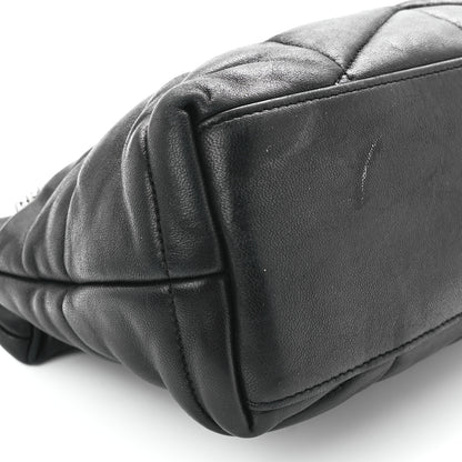 Saint Laurent Lambskin Quilted Small Loulou Puffer Monogram Chain Satchel Black 11 of 12
