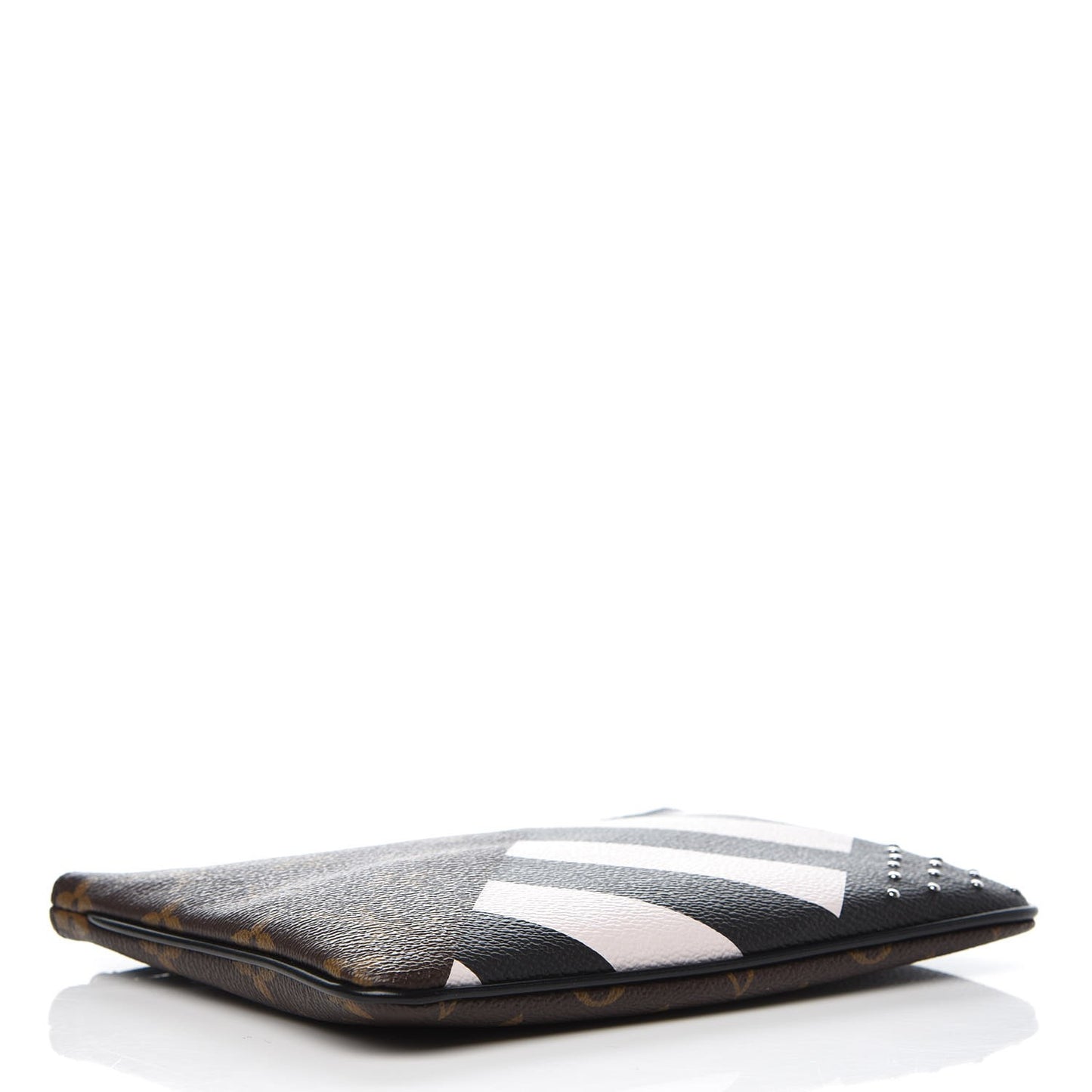 Monogram Stripes Pochette Plate PM