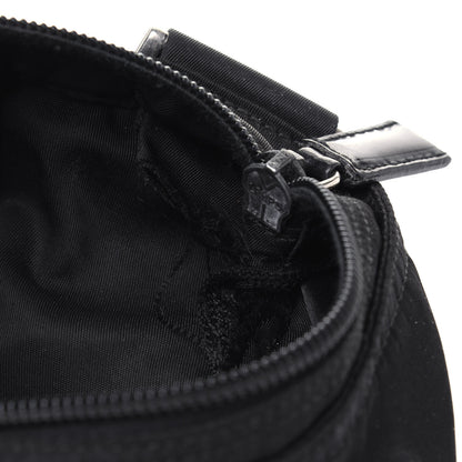 Prada Tessuto Nylon Saffiano Flat Messenger Bag Black 8 of 13