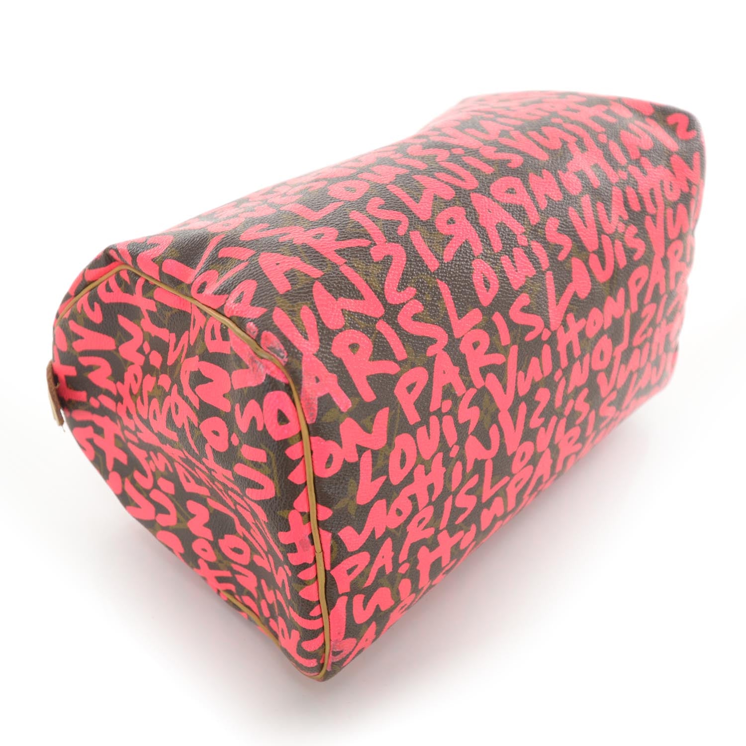 Louis Vuitton Monogram Graffiti Speedy 30 Fuchsia 4 of 10