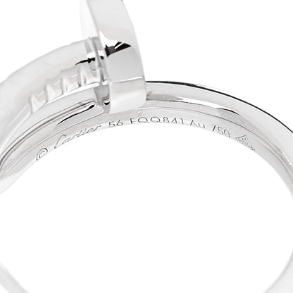 Cartier 18K White Gold Juste Un Clou Ring 56 7.5 5 of 6