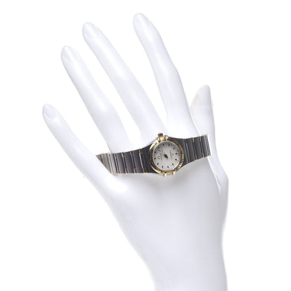 Omega Stainless Steel 18K Yellow Gold Mother of Pearl 22mm Constellation Quartz Watch 1262.70 2 of 7