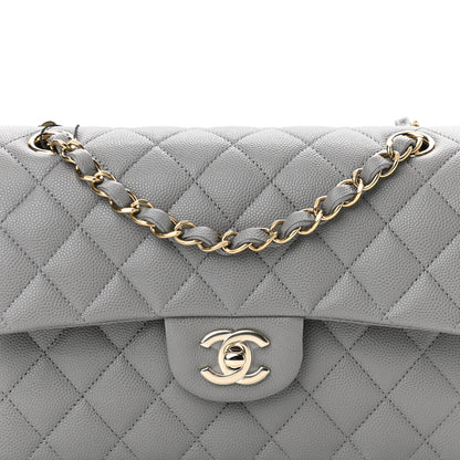 Chanel Caviar Quilted Small Double Flap Grey 9 of 11