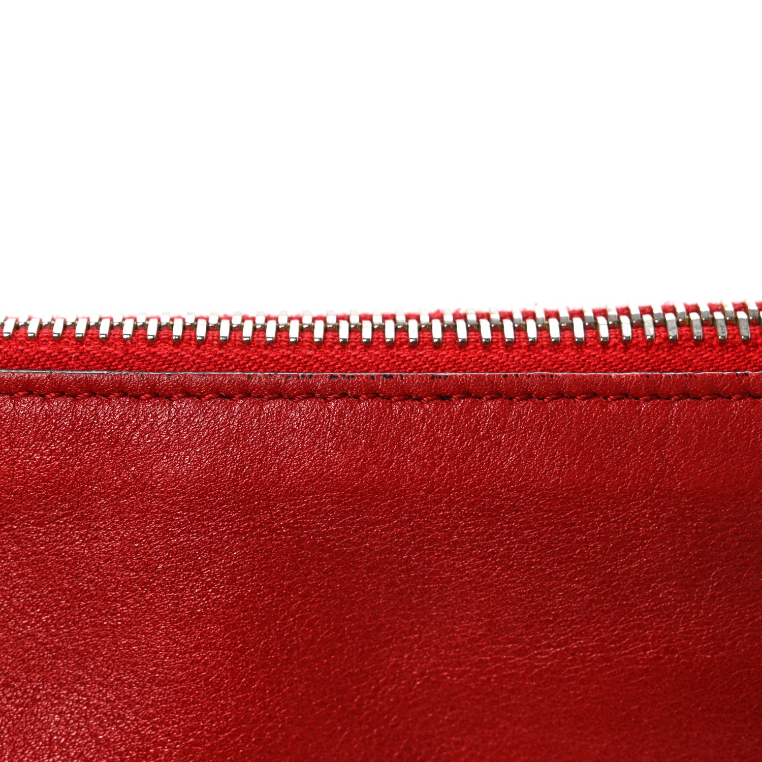 Valentino Garavani Vitello Large Rockstud Zip Pouch Red 11 of 11