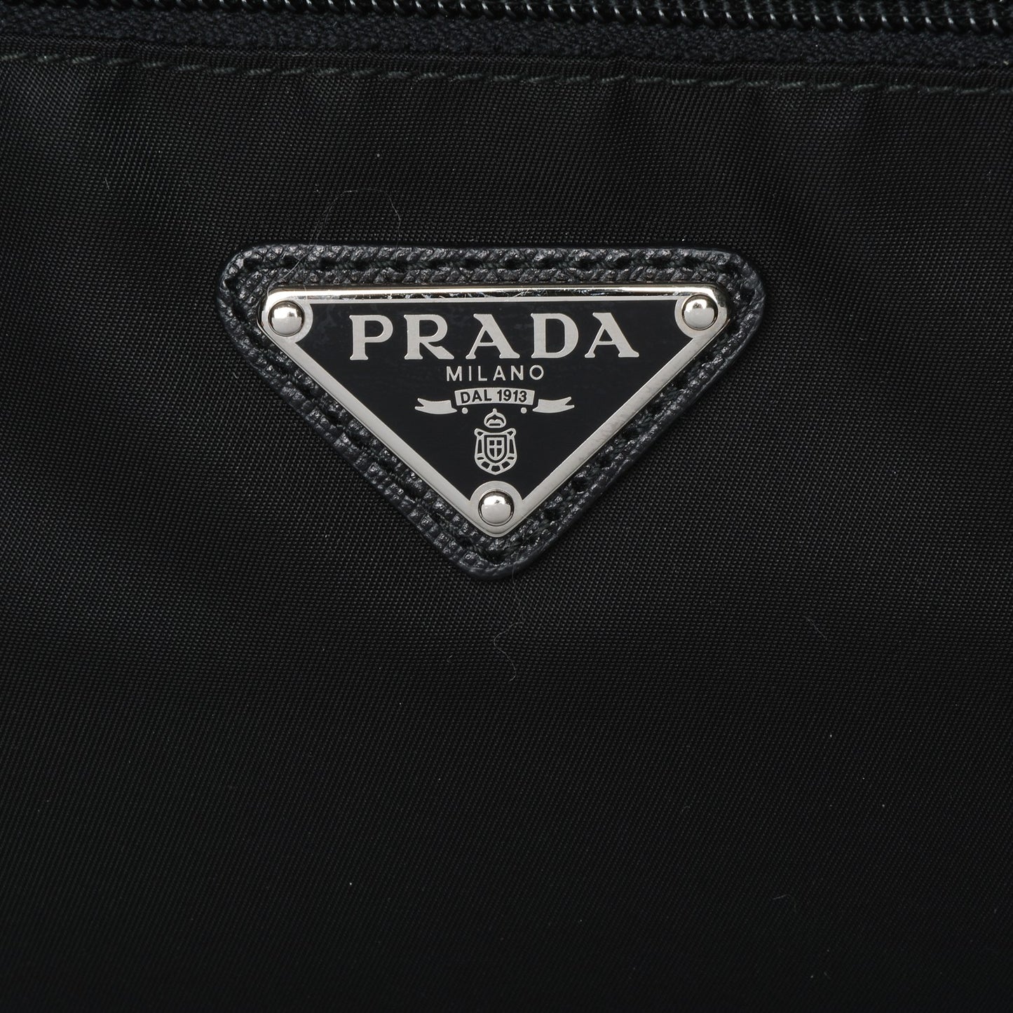 Nylon Saffiano Vela Messenger Bag Nero Black