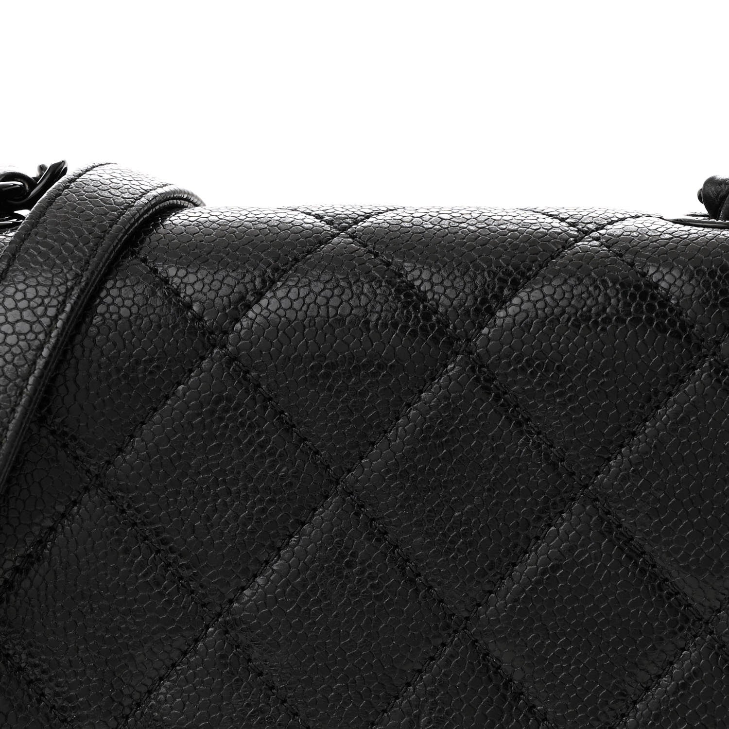 Chanel Caviar Quilted Incognito Mini Square Flap Black 8 of 10
