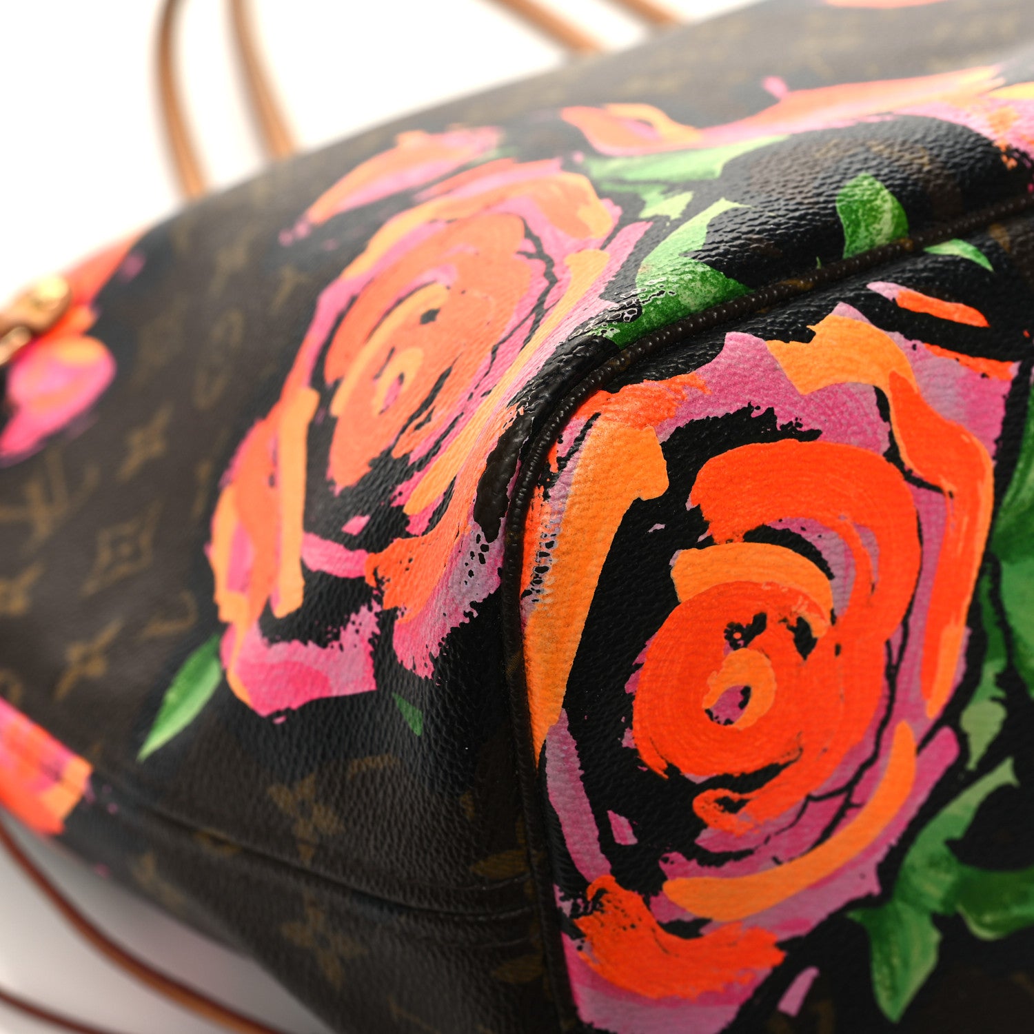 Louis Vuitton Monogram Roses Neverfull MM 8 of 13