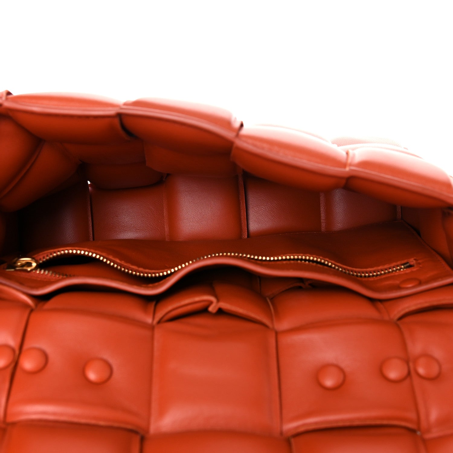 Bottega Veneta Lambskin Maxi Intreccio Padded Chain Cassette Crossbody Bag Maple 5 of 11