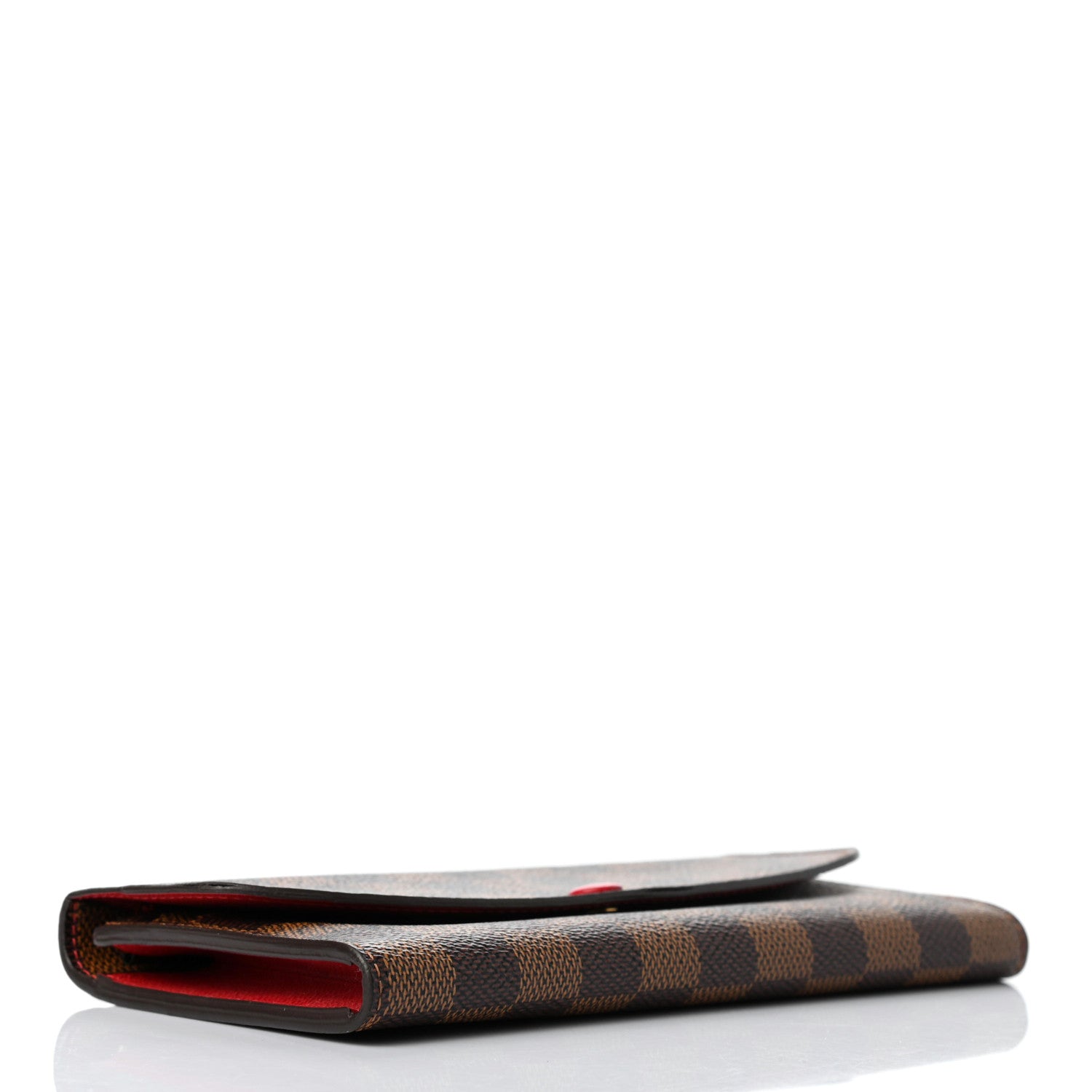 Louis Vuitton Damier Ebene Emilie Wallet Red 4 of 7