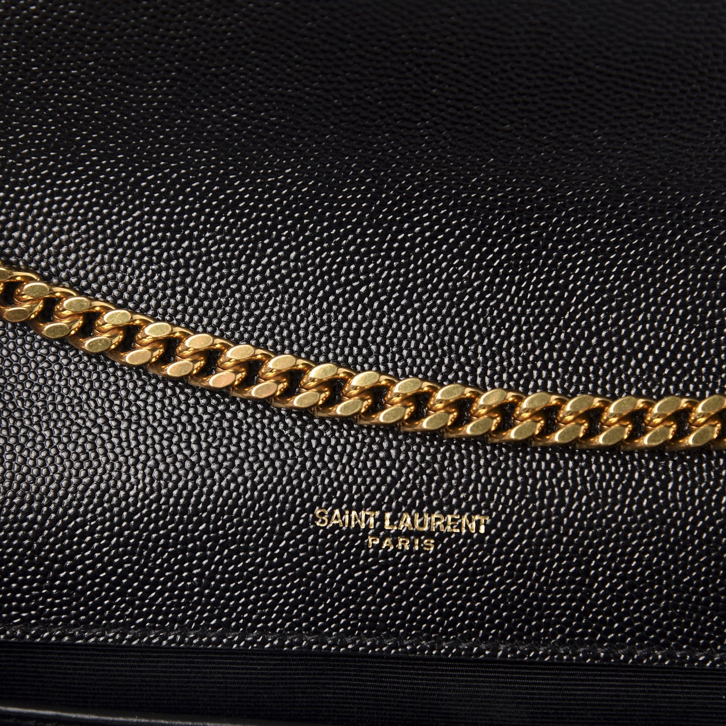 Grain De Poudre Medium Classic Monogram Kate Satchel Black