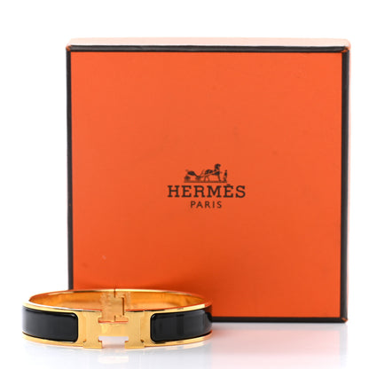 Hermes Enamel Narrow Clic Clac H Bracelet PM Black 5 of 5