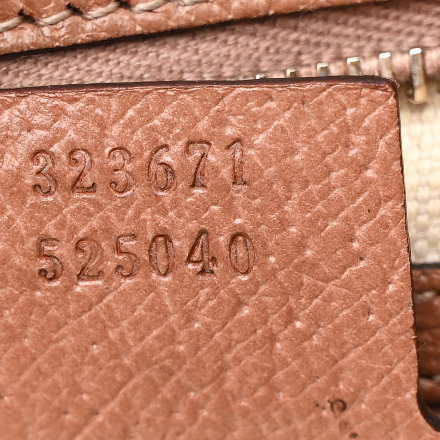 Monogram Medium Bree Zippered Tote Beige Dark Cipria