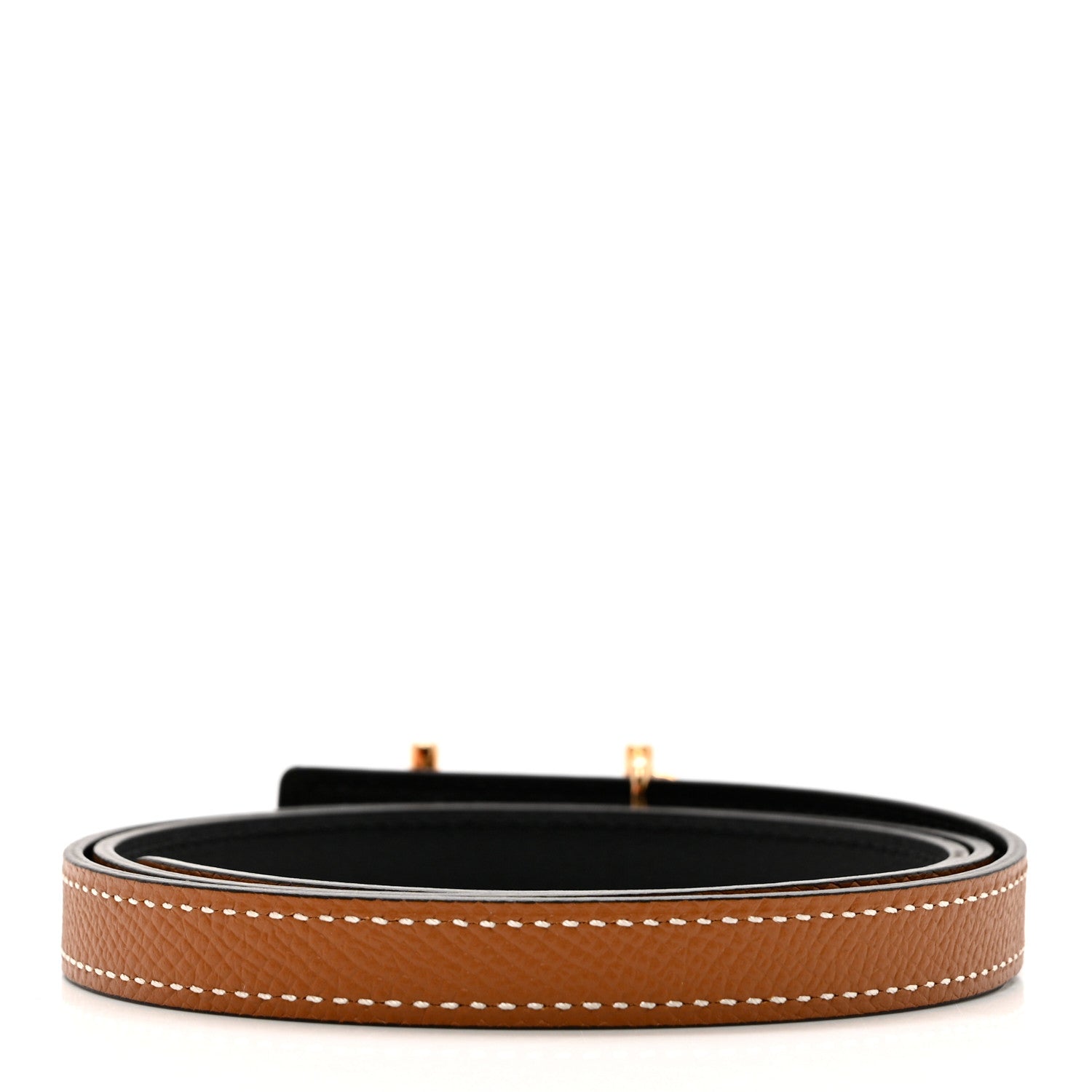 Hermes Swift Epsom 13mm Gamma Belt 75 Black Gold 2 of 5
