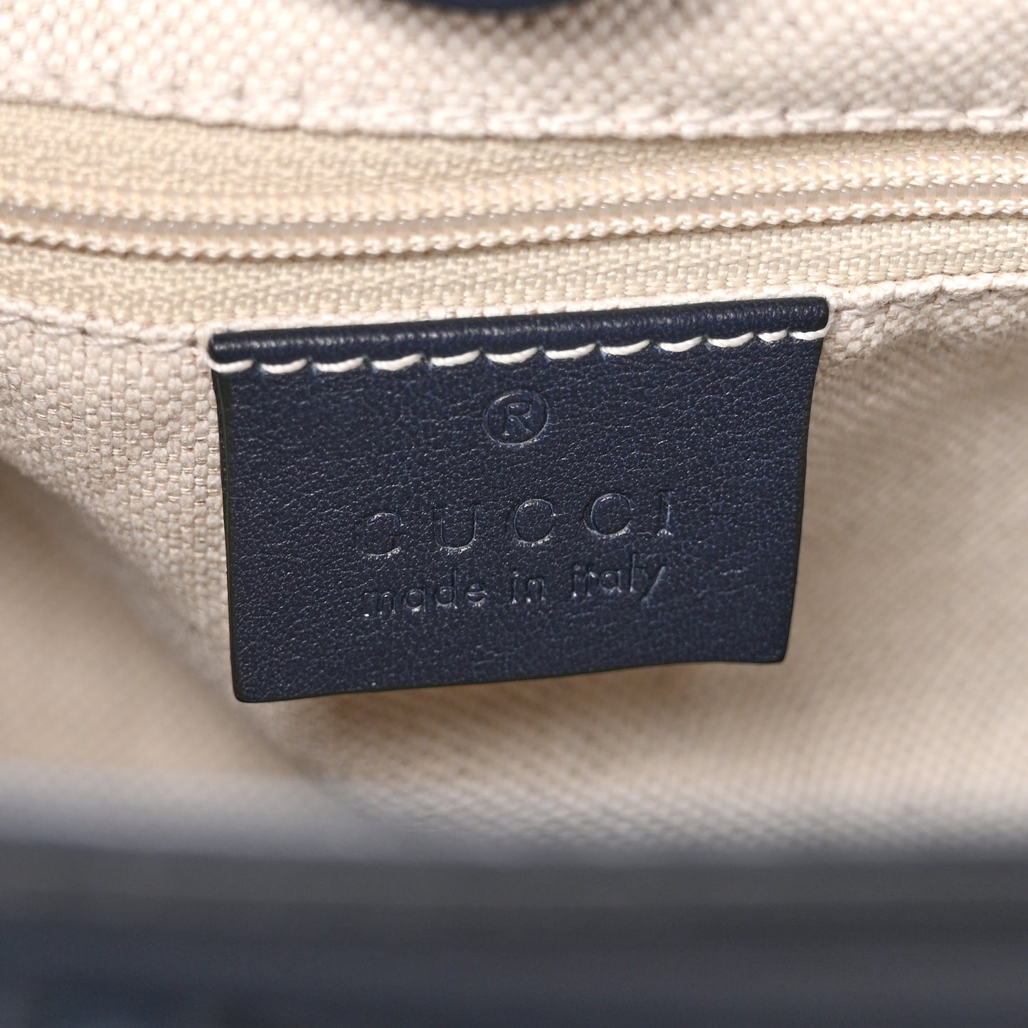 Guccissima Medium Sukey Tote Navy