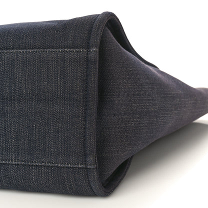 Chanel Denim Medium Deauville Tote Dark Blue 9 of 12
