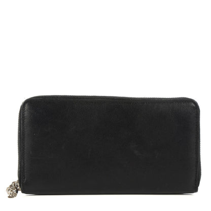 Alexander McQueen Lambskin Skull Continental Zip Wallet Black 1 of 7