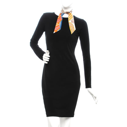 Hermes Silk Sangles En Zigzag Twilly Ivory Orange Bleu 2 of 4