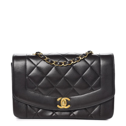 Chanel Lambskin Quilted Small Single Flap Black 1 of 8