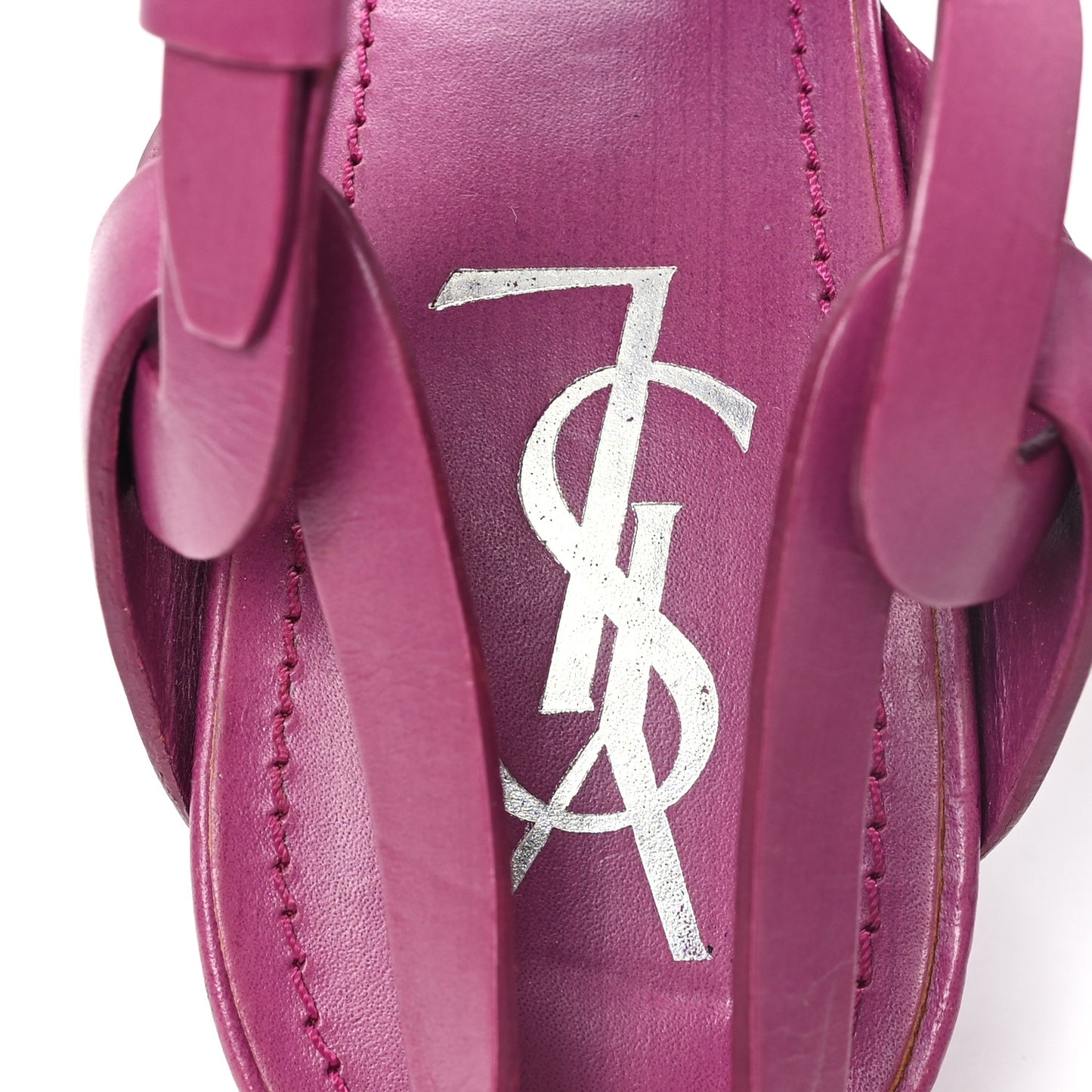 Calfskin Tribute 105 Platform Sandals 41 Fuchsia