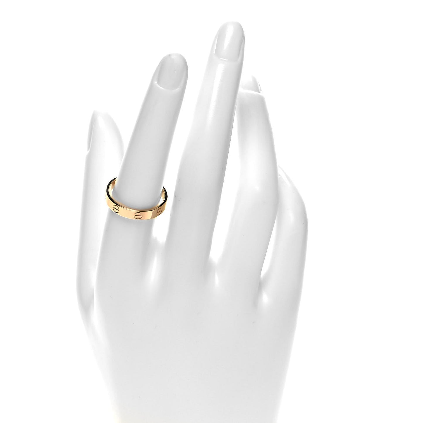 18K Pink Gold 3.5mm LOVE Wedding Band Ring 57 8