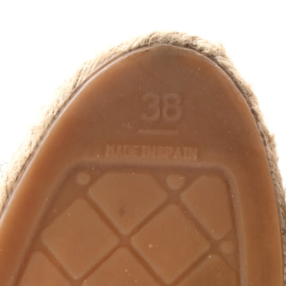 Chanel Denim Toile CC Espadrilles 38 Black 7 of 10