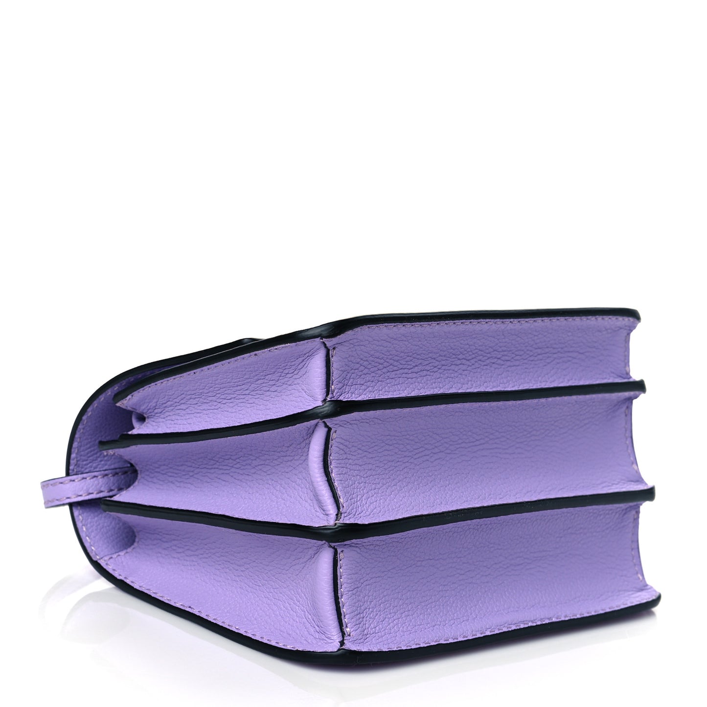 Grained Calfskin La Medusa Shoulder Bag Lilac