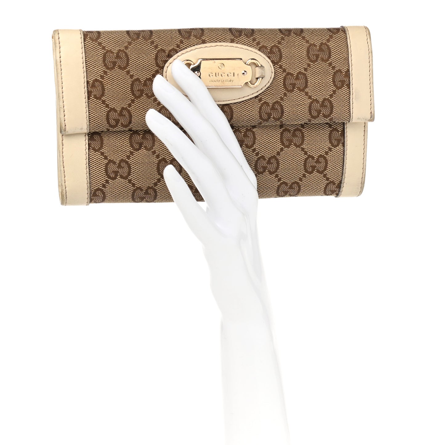 Monogram Continental Flap Wallet Off White
