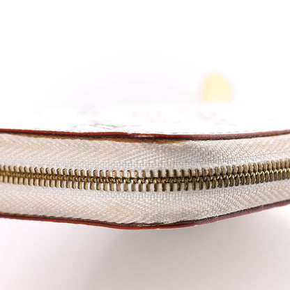 Louis Vuitton Monogram Multicolor Zippy Coin Purse Wallet White Raisin 9 of 11