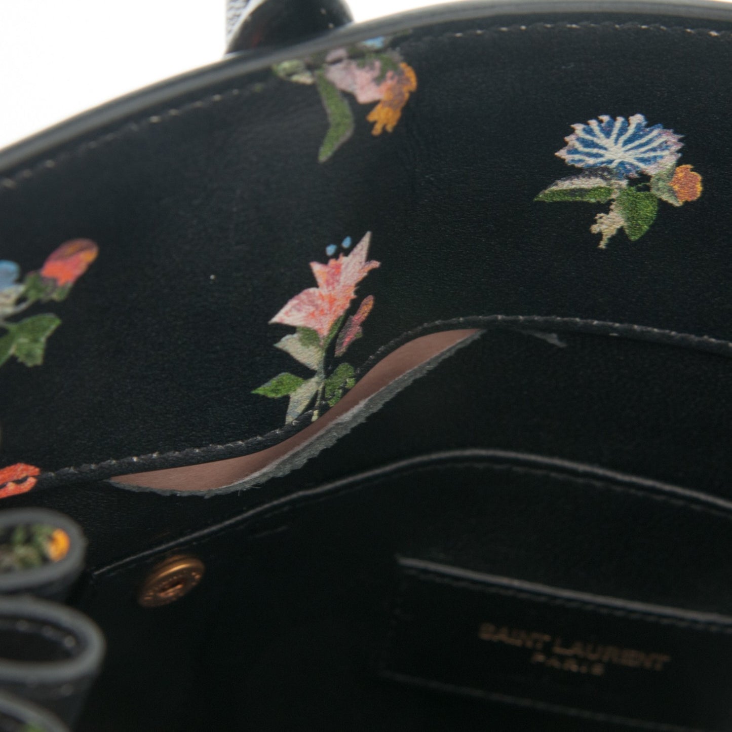 Calfskin Prairie Printed Nano Sac De Jour Black Multicolor