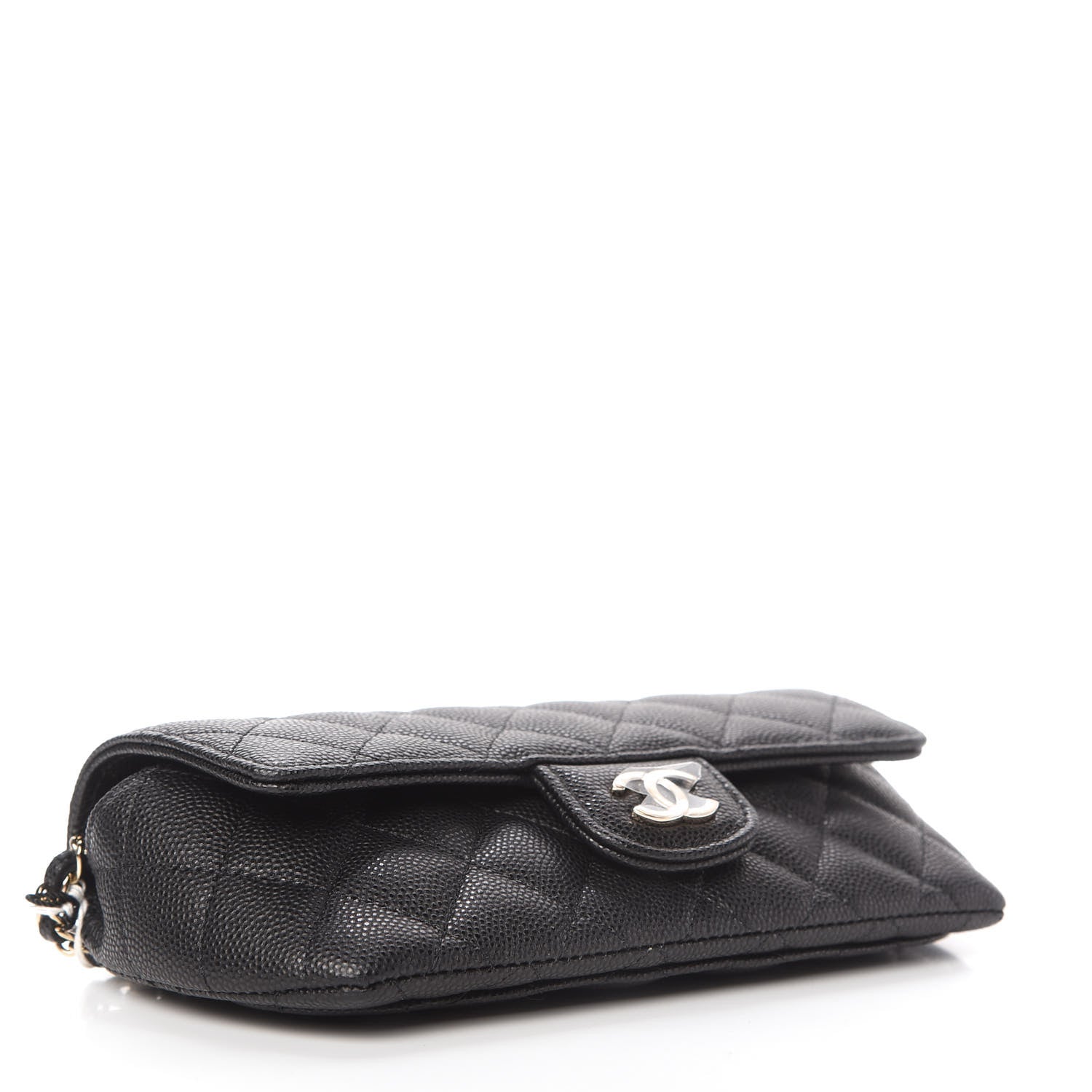 Chanel Caviar Quilted Glasses Case With Chain Black 4 of 12