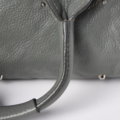 Chloe Calfskin Medium Paddington Satchel Gris Vert 11 of 14