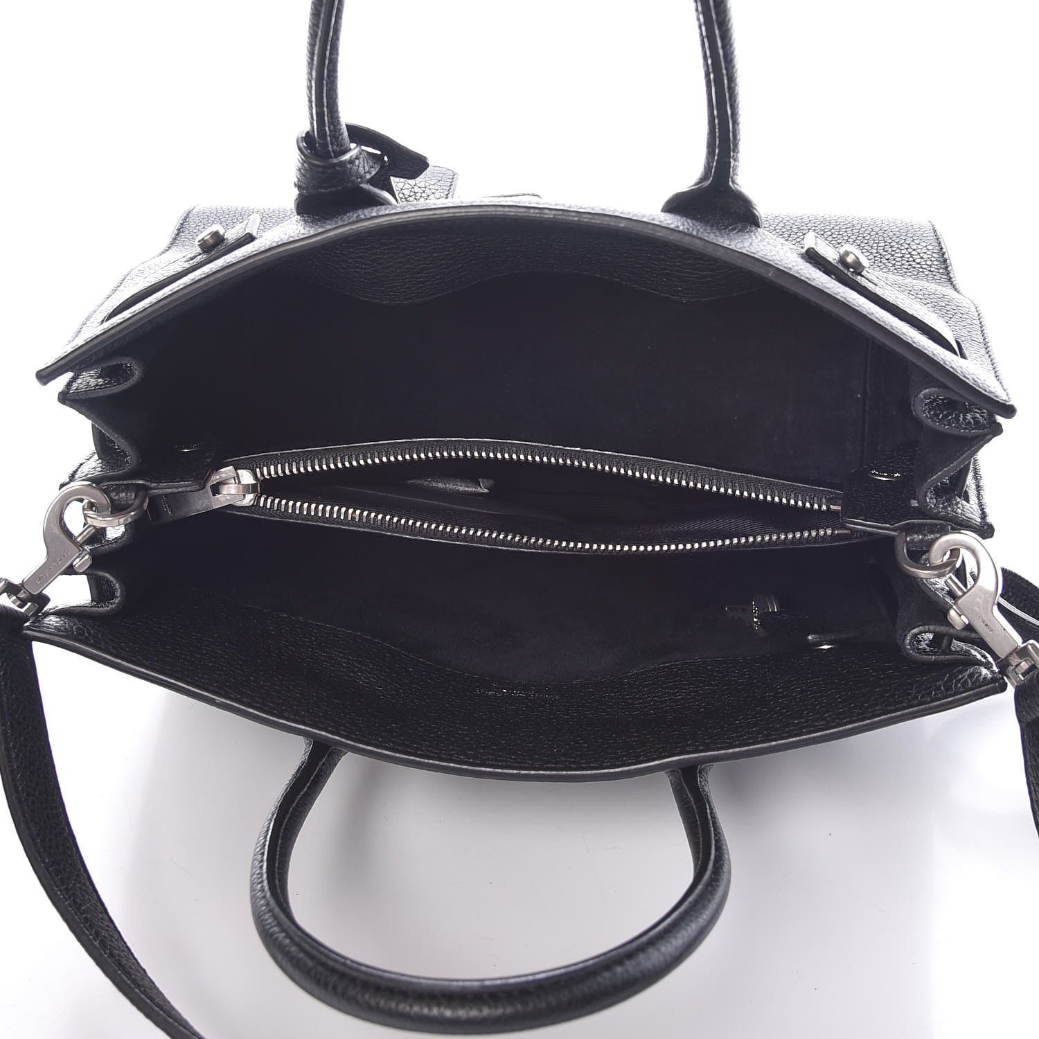 Saint Laurent Grained Calfskin Baby Sac De Jour Souple Black 5 of 13