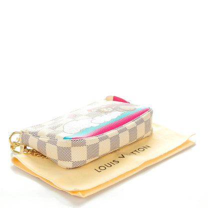 Louis Vuitton Damier Azur 2015 Christmas Animation Mini Pochette Accessories 4 of 8