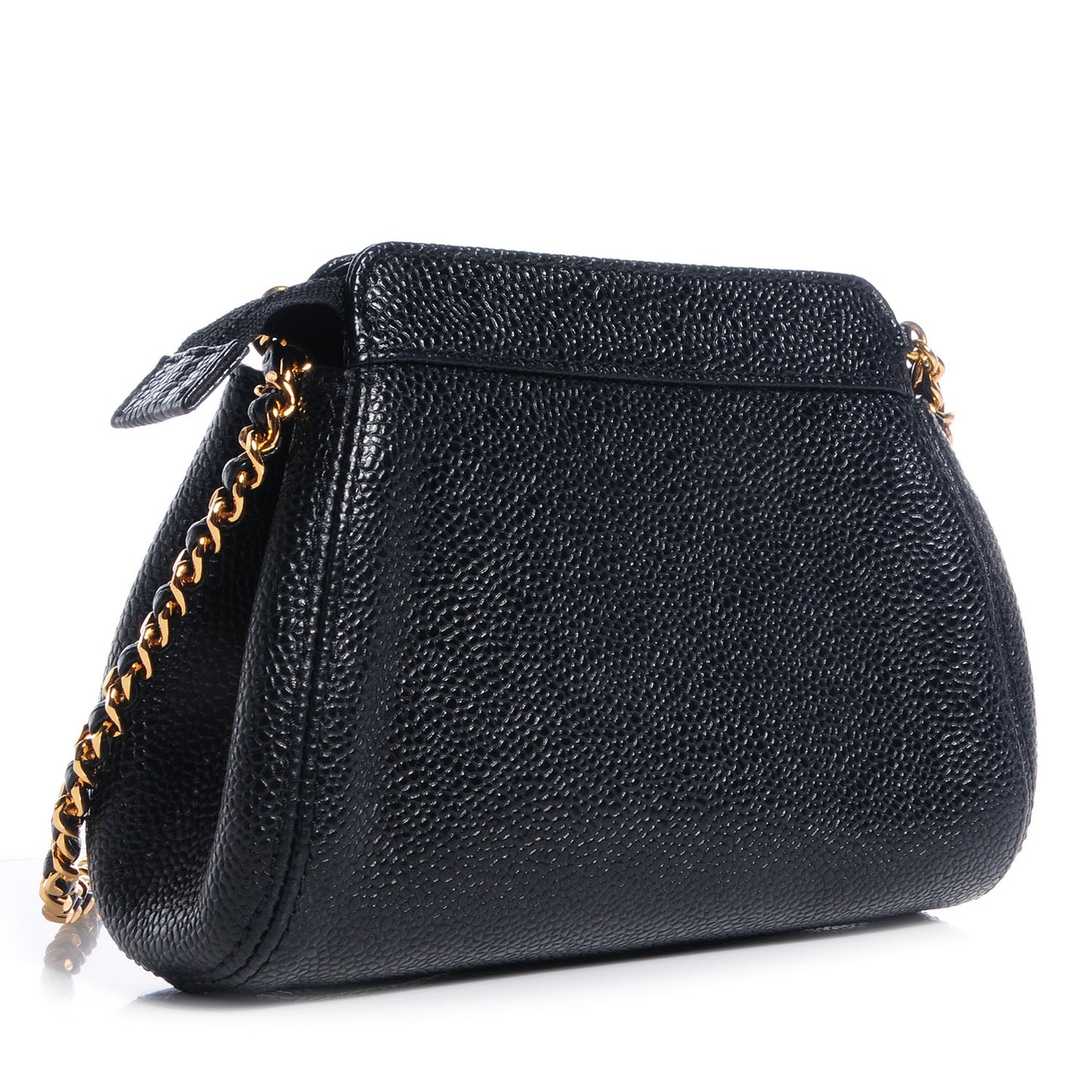 Caviar CC Shoulder Bag Black