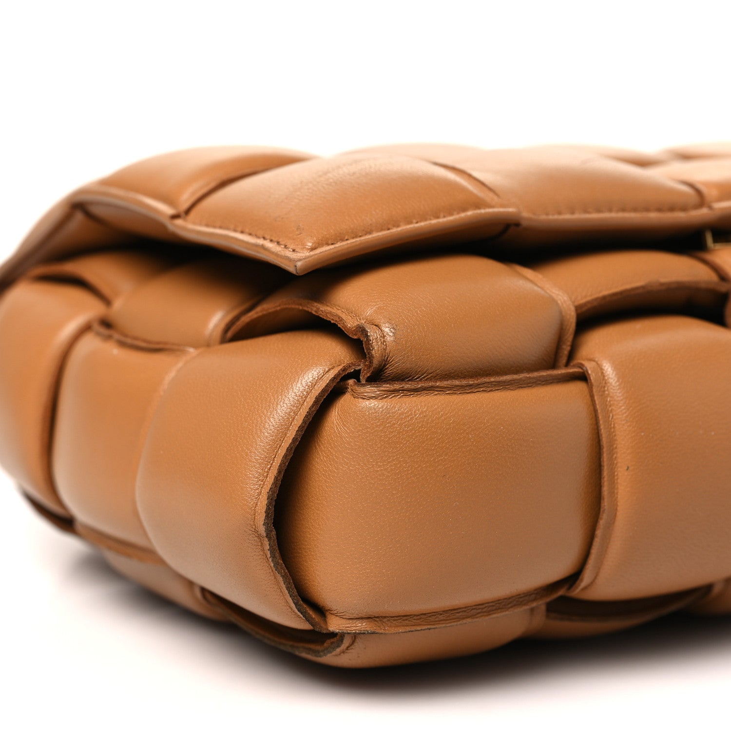 Bottega Veneta Nappa Maxi Intreccio Padded Cassette Crossbody Bag Caramel 9 of 15