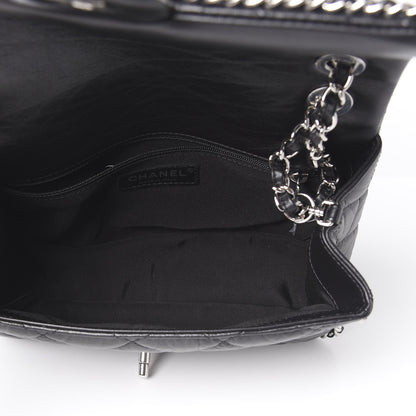 Chanel Crumpled Calfskin Medium Chain Flap Black 4 of 10