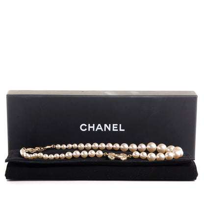 Chanel Pearl CC Short Necklace Gold 5 of 5