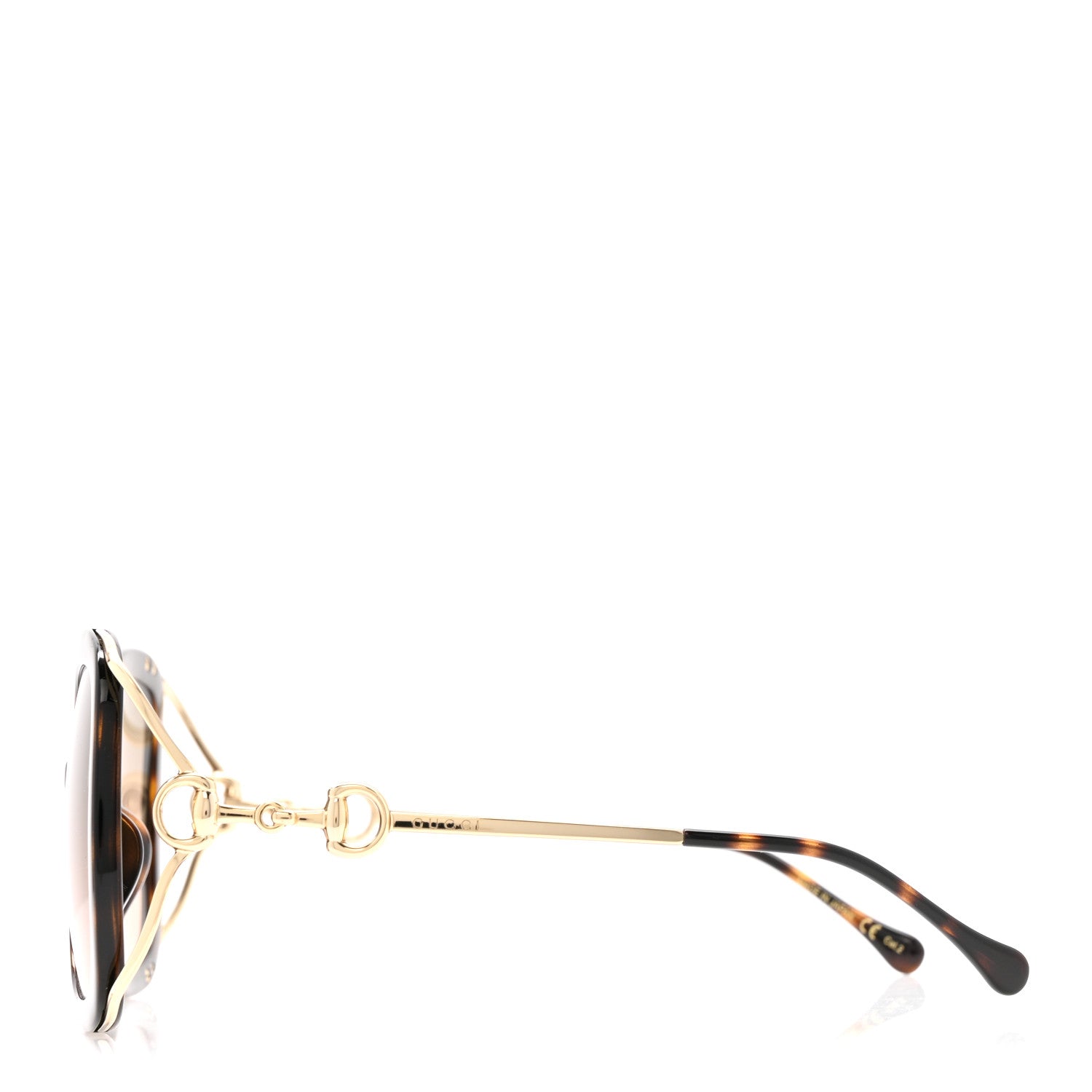 Gucci Acetate Horsebit Square Frame Sunglasses GG1021S Tortoise 3 of 7