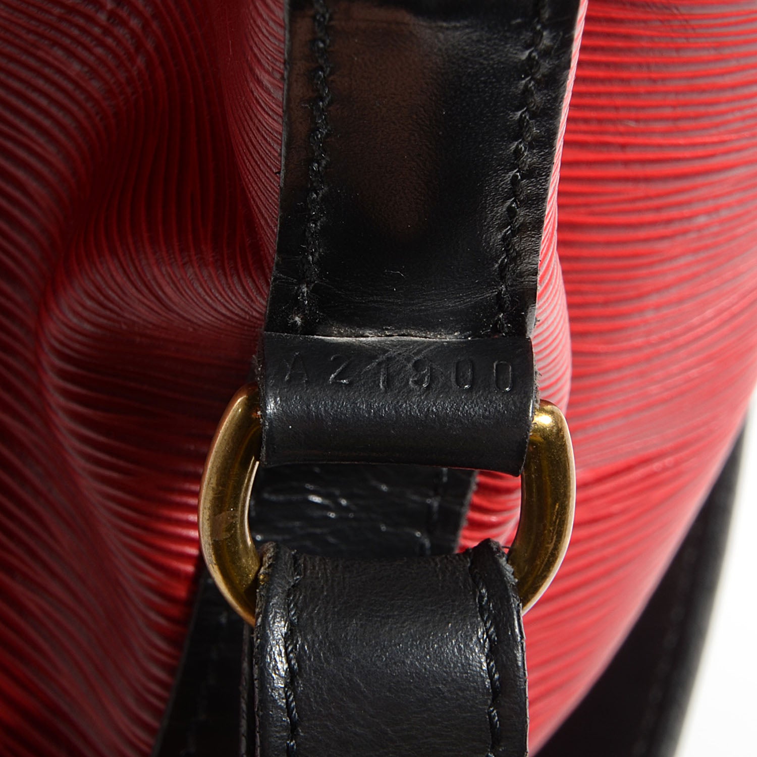 Louis Vuitton Epi Petit Noe Red Black 6 of 8