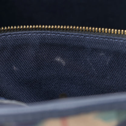 Burberry Haymarket Check Floral Print Small Canterbury Tote Mineral Blue 6 of 9