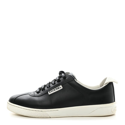 Chanel Calfskin CC Womens Sneakers 36 Black 1 of 8