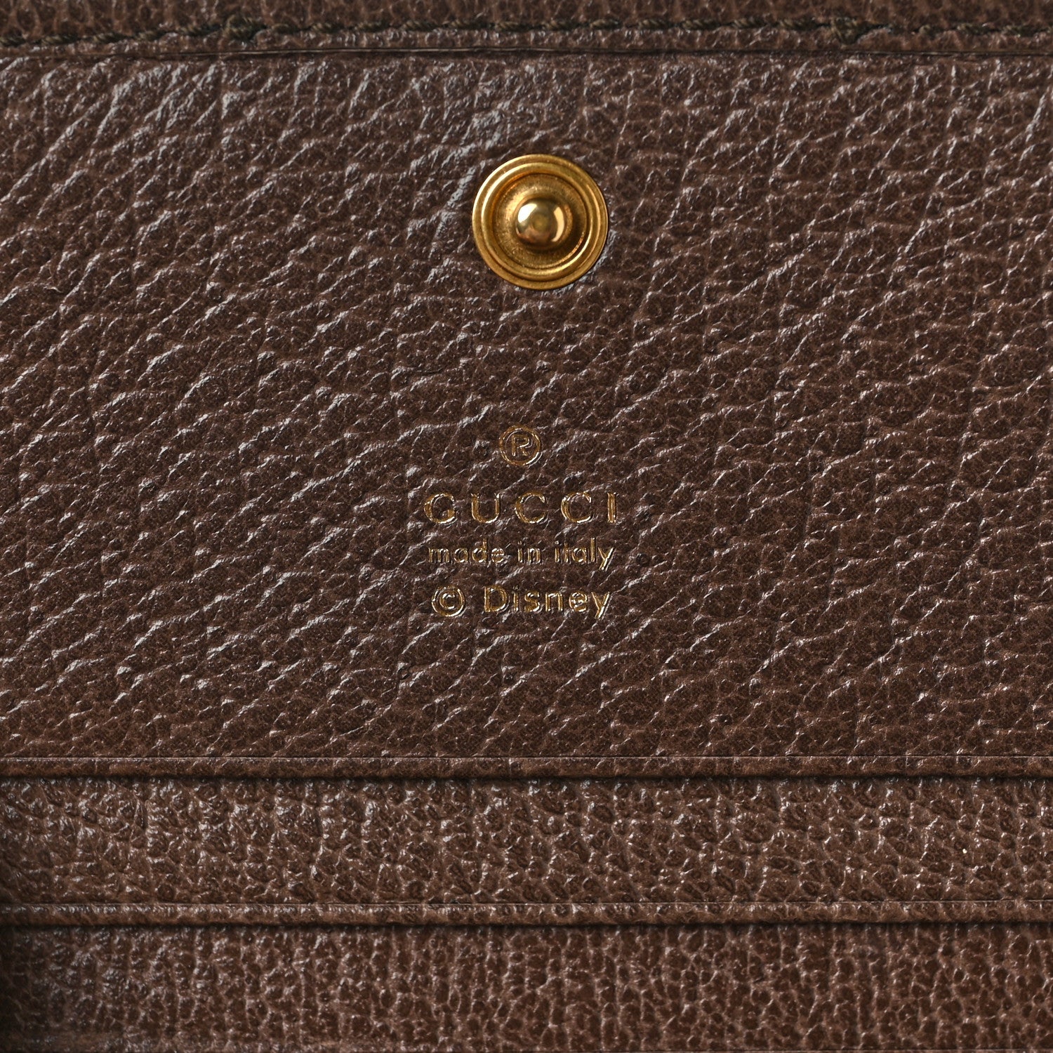 Gucci X DISNEY GG Supreme Monogram Web Three Little Pigs Ophidia Card Case Wallet Beige New Acero 6 of 6