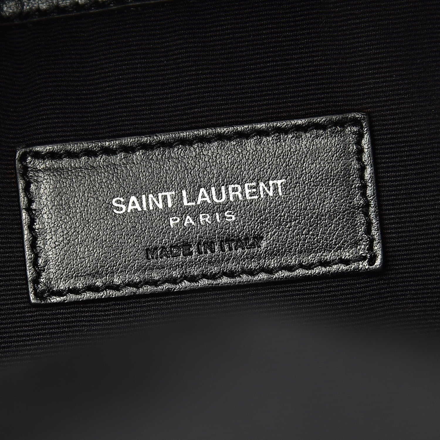 Saint Laurent Canvas Signature Heaven Embroidered Mini City Backpack Black 6 of 12