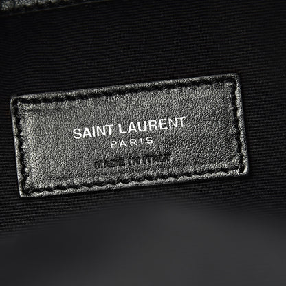 Saint Laurent Canvas Signature Heaven Embroidered Mini City Backpack Black 6 of 12