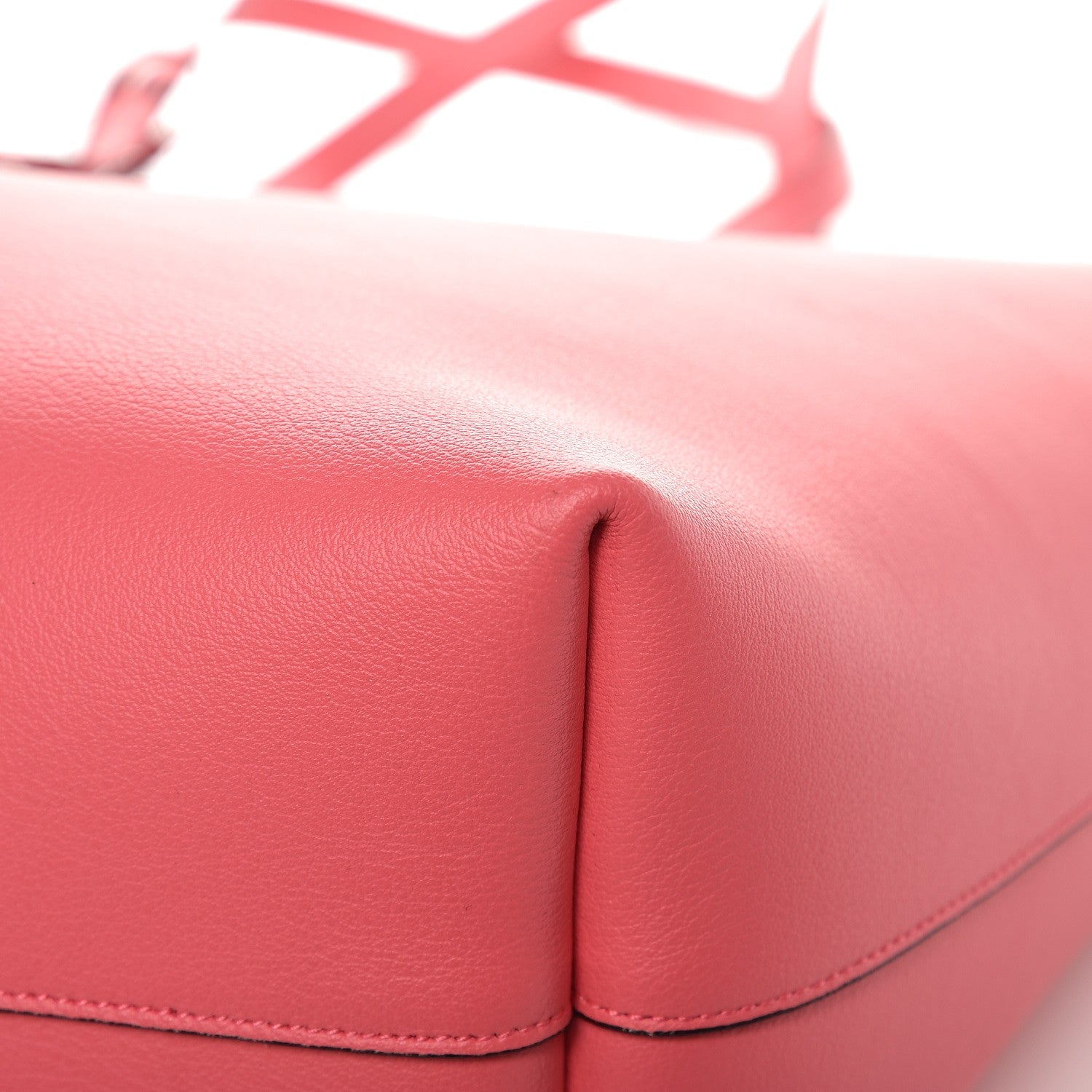 Saint Laurent Calfskin Large Shopping Tote Pale Rose 8 of 8